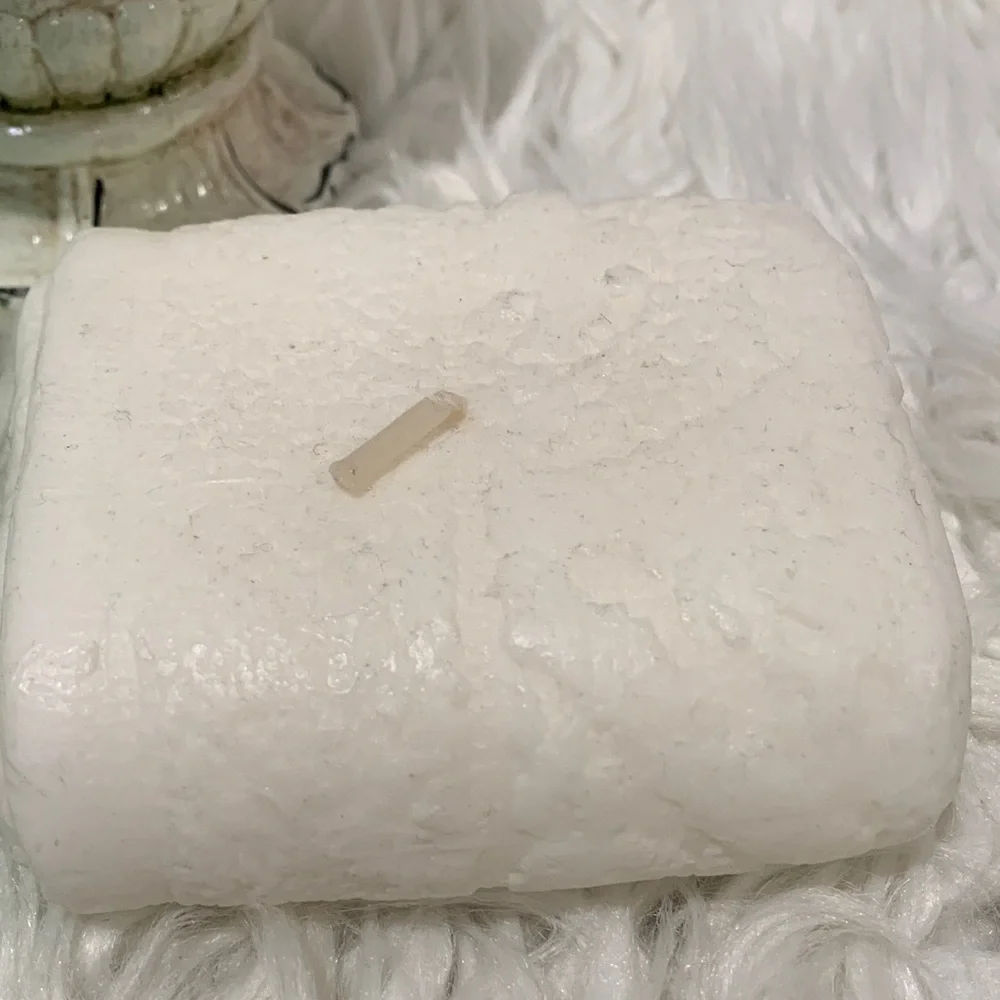 3 pieces Green Topiary Candle, White and Green Folded Towel Candles